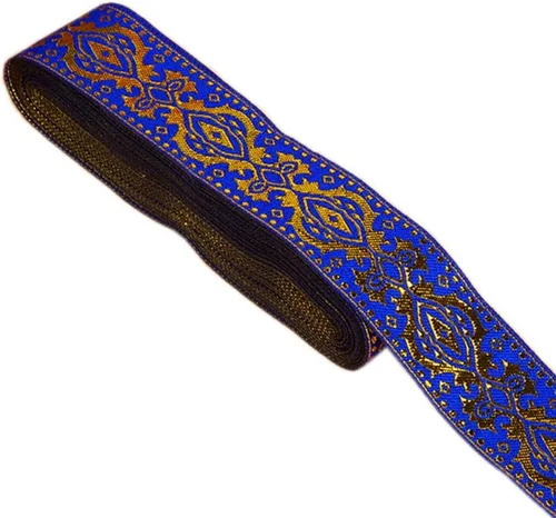 Vista 10 de MSCFTFB Diseños étnicos - Cinta jacquard tejida con flecos para accesorios de ropa, correas de adorno, cinturones, collares, manualidades, ancho
