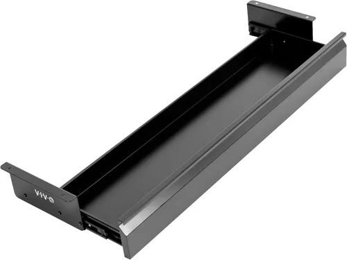 Vista 9 de VIVO DESK-AC03A-B - Cajón deslizante para debajo del escritorio de 16 pulgadas sin funda, organizador de almacenamiento de oficina en casa, negro