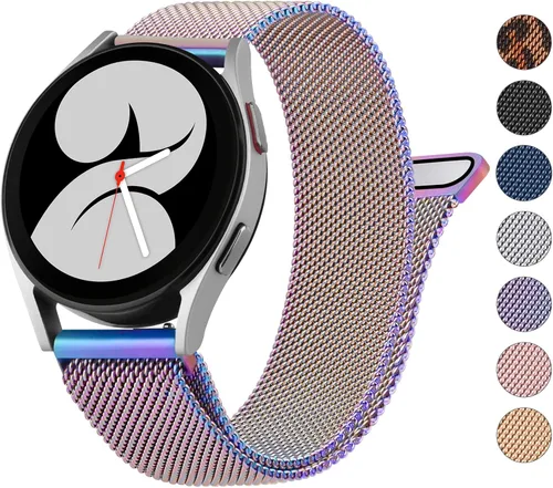 Vista 13 de Wanme Correa de repuesto para Samsung Galaxy Watch 4 de 1.575 in y 1.732 in, Galaxy Watch 4 Classic de 1.654 in y 1.811 in, para mujeres y hombres