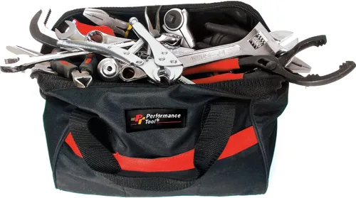 Vista 3 de Performance Tool W88985 - Bolsa de herramientas resistente con 3 bolsillos, tela de 600 denier y parte inferior reforzada para máxima durabilidad