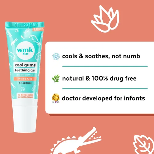 Vista 3 de Wink Well - Alivio de la dentición para bebés y niños, gel natural refrescante y calmante para el dolor de encías y otras molestias de dentición, se