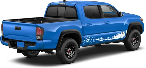 Vista 11 de Kit de calcomanías de vinilo para salpicaduras de barro compatible con Toyota Tacoma 2004 - Presente (2941 negro)