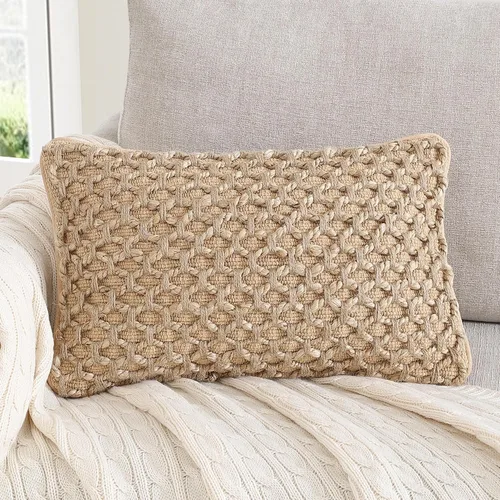 Vista 63 de Boho Living Jada - Funda decorativa para almohada, incluye acento, diseño tejido premium, decoración para sala de estar, (2) funda de almohada de 20