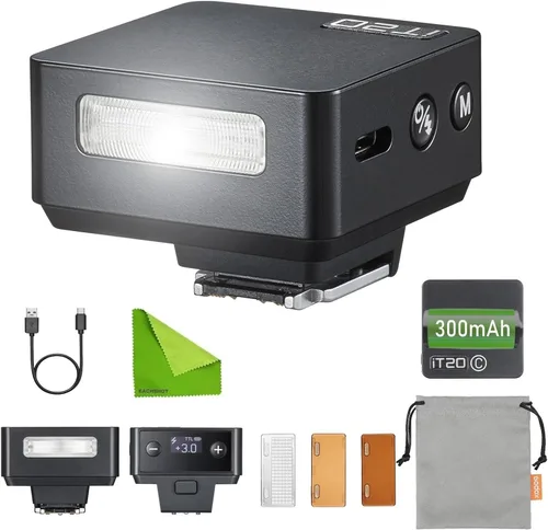 Vista 10 de Godox iT20 S IT20S TTL Mini Flash automático para Sony ZV-1 / ZV-E10 / ZV-1 II TTL/modos manuales con batería recargable USB-C de 300 mAh, reciclaje