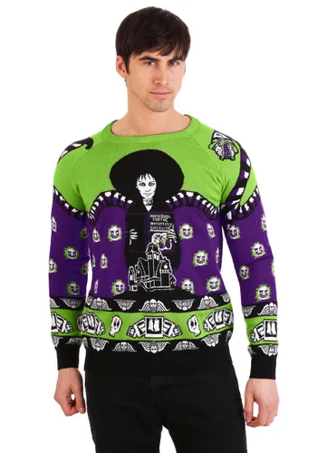 Vista 4 de Suéter de Halloween para Adultos Beetlejuice Lydia Deetz Multicolor