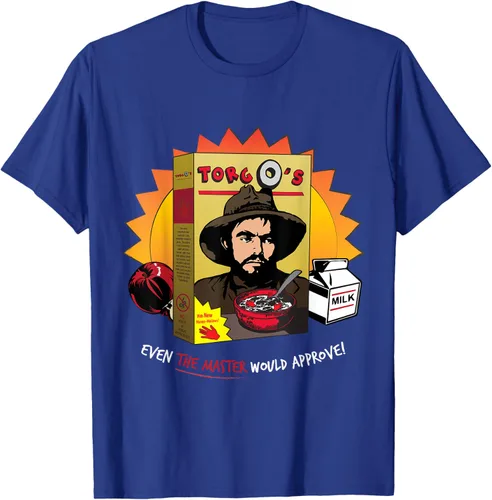 Vista 22 de Torgo Camiseta de película de culto de cereales, Negro, S