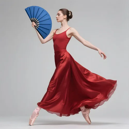 Vista 3 de QIRMIZI Abanico plegable grande de 10 piezas para rave de mano, abanicos para Kung Fu, Tai Chi, Danza, Festivales de Música, Carnavales, bodas