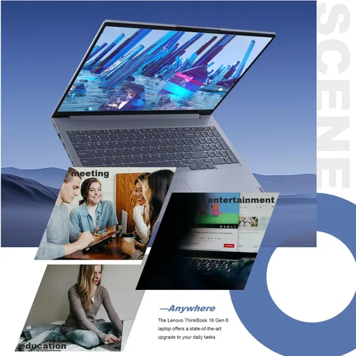 Vista 9 de Lenovo Portátil empresarial FHD+ de 16 pulgadas: alto rendimiento para programación, análisis de datos y edición de video, Intel Core i7-13700H, 16