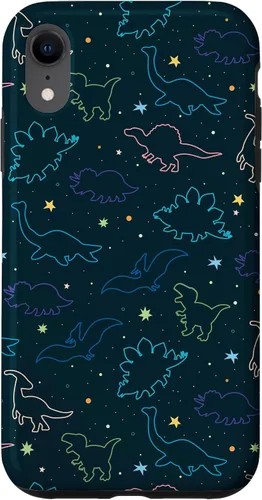 Vista 25 de Funda con diseño de dinosaurio de color lindo para iPhone 17