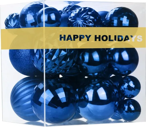 Vista 71 de Esferas pequeñas de Navidad de bronce y dorado de 1.6 pulgadas, adornos para decoración de árbol de Navidad, bolas colgantes inastillables