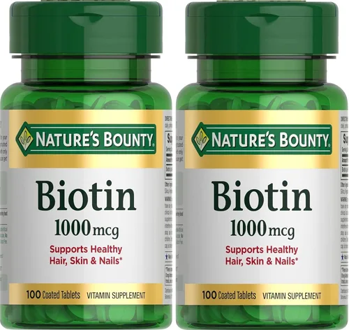 Vista 8 de Nature's Bounty Energy Health Comprimidos recubiertos de biotina, 1000 mcg, 100 unidades (1 paquete)