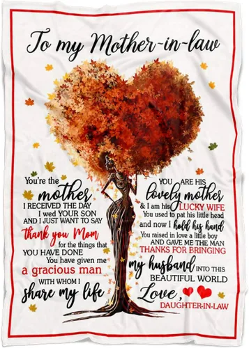 Vista 10 de Manta personalizada para mamá de hija e hijo, manta personalizada para el día de la madre con nombres de los niños, manta con texto en inglés «To My