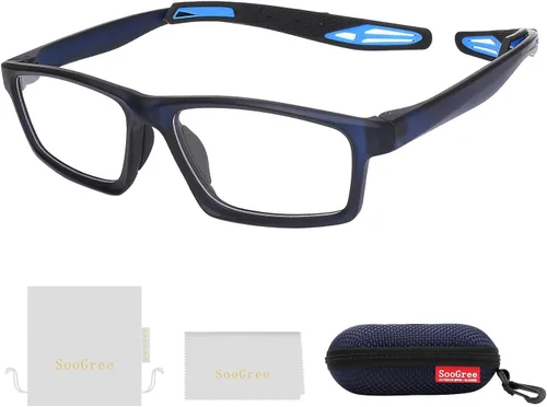 Vista 15 de SooGree Gafas de racquetball, gafas deportivas, gafas de seguridad para pickleball baloncesto fútbol gafas anti absorción de golpes