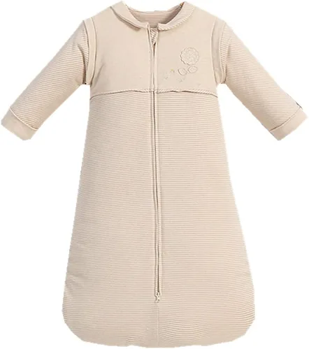 Vista 7 de Saco de dormir orgánico para bebé, manta de manga desmontable, grosor moderado, (32-68℉)