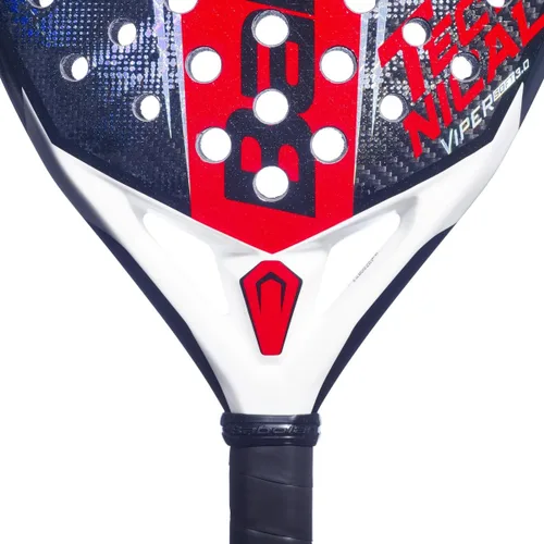 Vista 4 de Babolat Technical Viper Soft 3.0 - Pala de pádel (rojo/negro)