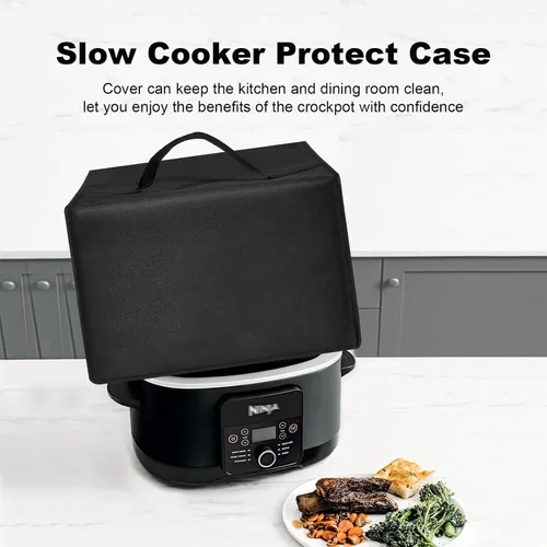 Vista 4 de Cubierta antipolvo para cocina, resistente, impermeable y a prueba de polvo, multiusos, compatible con Ninja MC1001 Foodi Possible Cooker PRO de 8.5