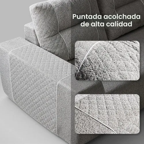 Vista 6 de MCombo Sofás modulares sin hueso de 105 pulgadas para sala de estar, sofá cama modular modular convertible, sofá cama con cojín similar al látex