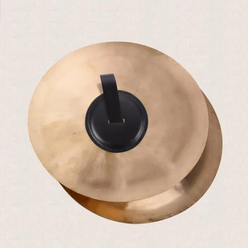 Vista 7 de 1 Unidades Symphony Cymbal Straps Cuero Platillo Cinturón para Instrumento Musical Accesorio (Negro)