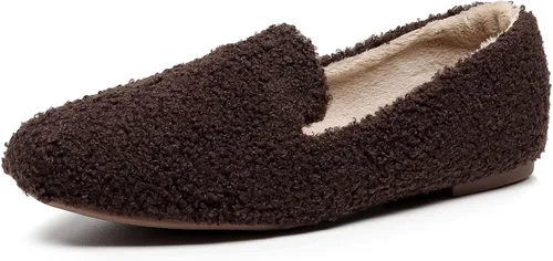 Vista 8 de VenusCelia - Zapatos tipo flats de mujer Serenity Beige Peludo