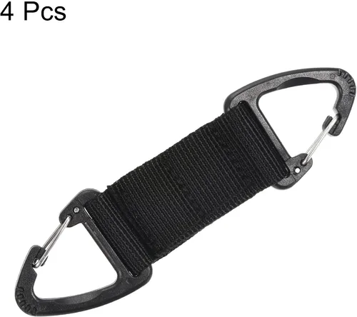Vista 3 de PATIKIL Clip para llaves para cinturón, hebilla colgante con clip triangular de doble cara para exteriores