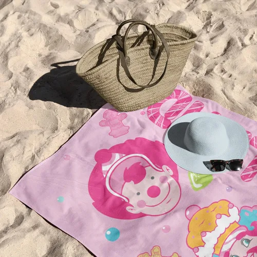 Vista 3 de Northwest Candyland Candy Heads - Toalla de playa de microfibra, de secado rápido, suave y absorbente, ligera, esencial de viaje para piscina