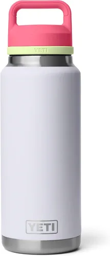 Vista 22 de YETI Rambler - Botella de 36 onzas, aislada al vacío, a prueba de fugas, de acero inoxidable con tapón para sorbos Aislamiento al vacío Azul marino