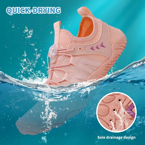Vista 3 de Zapatos de playa y piscina de secado rápido, sin cordones, para mujeres y hombres, para surf, yoga y deportes acuáticos
