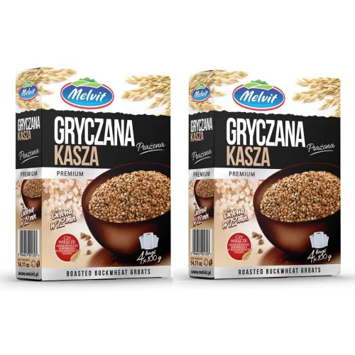 Vista 2 de Melvit Granos de trigo sarraceno asados (2 x 14.11 oz)