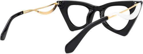 Vista 8 de VOOGLAM Lentes de bloqueo de luz azul de ojo de gato para mujer, antifatiga ocular con marco elegante