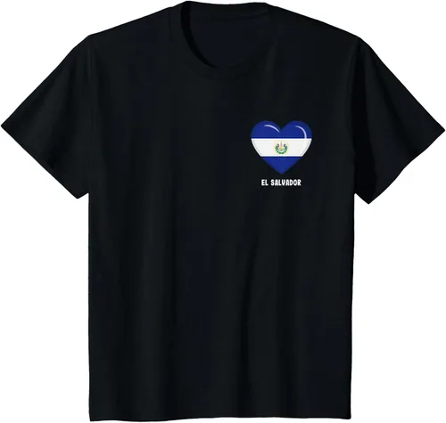 Vista 41 de Camiseta Bandera de El Salvador Camiseta salvadoreña, Negro