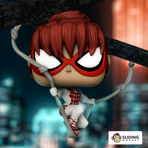 Vista 3 de Funko Pop! Marvel: Spider-Man - Spinneret Edición Especial Multicolor Exclusivo #1293