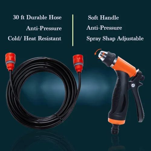 Vista 4 de UltriumPro - Lavadora a presión de 12 V, lavadora a presión portátil de 130 PSI con manguera de 20 pies, lavadora eléctrica portátil