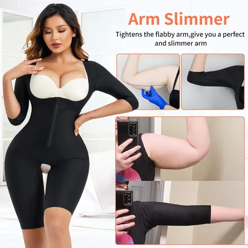 Vista 4 de LANCS Fajas Colombianas moldeadoras de cintura para mujer, con control de abdomen y control de abdomen