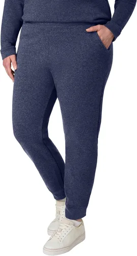 Vista 5 de Hanes Pantalones deportivos para mujer - EcoSmart Fleece Joggers - Pantalones de descanso sin bolsillos con parte inferior abierta - Tallas Ébano