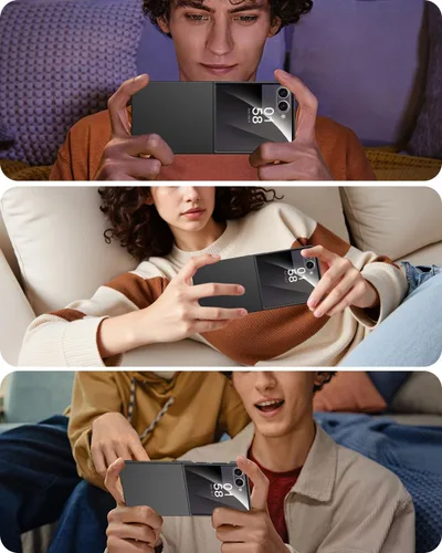 Vista 7 de Miimall Funda delgada para Galaxy Flip 7 con protector de pantalla integrado, grado militar, a prueba de golpes, a prueba de caídas, delgada