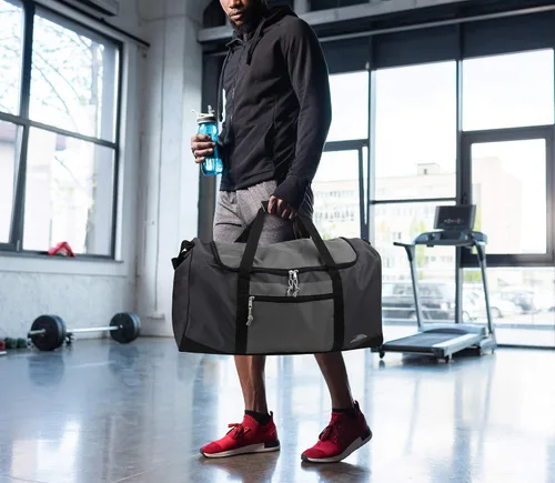 Vista 6 de Bolsas de lona ligeras para hombres y mujeres para viajar, el gimnasio y como bolsa de equipo deportivoorganizador