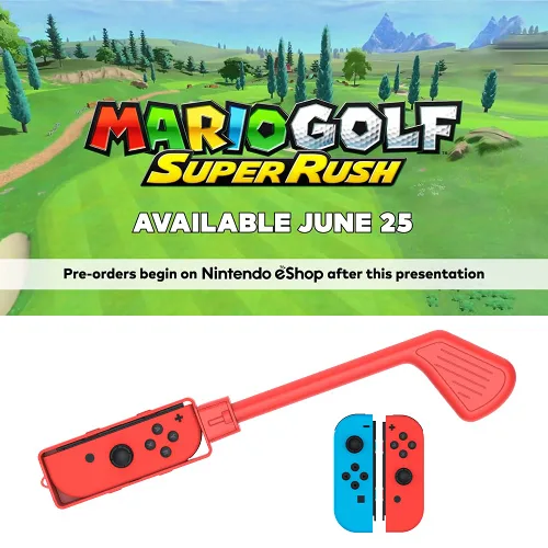Vista 7 de Golf Clubs2 Pack SetCompatible with Mario Golf Super Rush , For Switch Game
