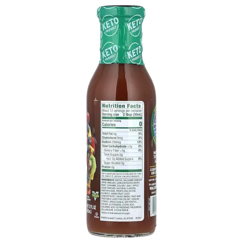 Vista 2 de Walden Farms Aderezo, fruta balsámica sin grasa, 12 oz