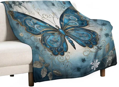 Vista 18 de Manta de gallo con encanto de campo, manta de forro polar de felpa de 30 x 40 pulgadas, manta de franela súper suave para decoración de sofá, cama
