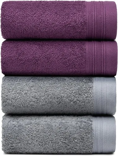 Vista 42 de Juego Premium de Toallas de 16 Toallas de Mano de 18" x 30" Color: Negro 100% Algodón 16 Toallas de Mano Ultra Suaves y Altamente Absorbentes