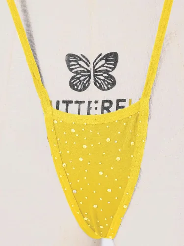 Vista 7 de ACSUSS - Sujetador con cuello halter con cordones para mujer