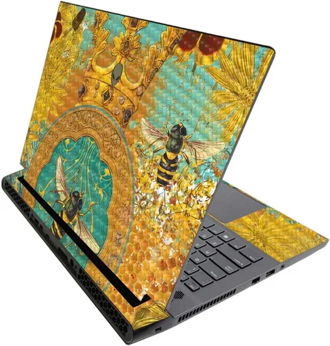 Vista 735 de MightySkins - Skin brillante con purpurina para Alienware M17 R3 (2020) y M17 R4 (2021) - Diversión de los años 90 Acabado duradero con purpurina
