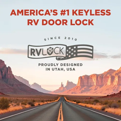 Vista 7 de RVLOCK V4 Cerradura de puerta de caravana de metal premium con teclado y control remoto, reemplazo de cerradura de puerta de caravana sin llave