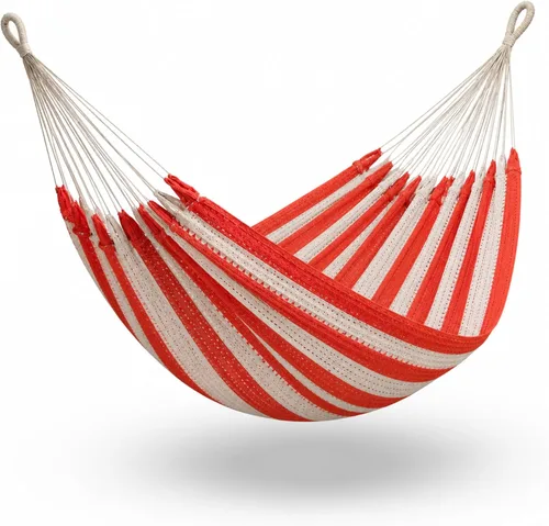 Vista 14 de Hamaca para 1-2 personas, capacidad de 475 libras, hamaca mexicana tejida a mano, 100% algodón suave, hamaca maya de 9.8 pies para patio, patio