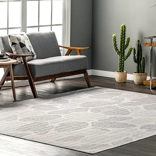 Vista 19 de nuLOOM Adeline - Alfombra hexagonal moderna lavable a máquina, 4 x 6, color beige Adeline Beige