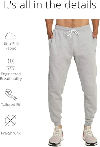 Vista 2 de INTO THE AM Pantalones deportivos de alta calidad para hombre, pantalones deportivos con bolsillos, talla S a 4XL