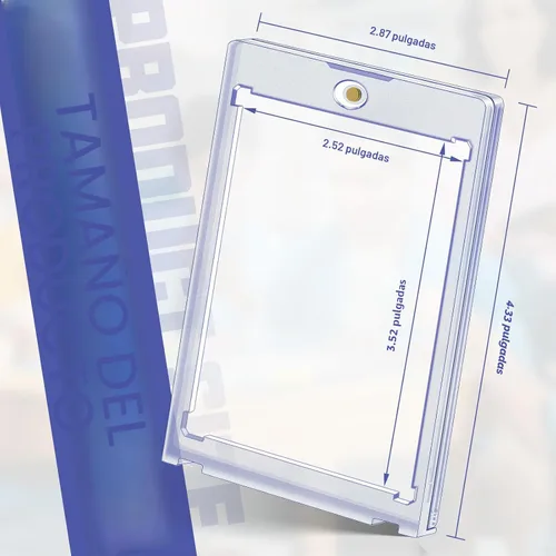 Vista 2 de Portatarjetas magnéticos de 5 unidades para tarjetas intercambiables, fundas rígidas de 35 pt que se ajustan a tarjetas MTG, tarjetas estándar