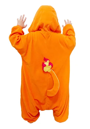 Vista 2 de Pijama Kigurumi de Charmander para Niños Multicolor