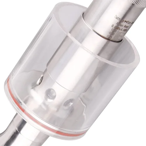 Vista 2 de DERNORD SS304 Sanitaria 1.5 "Tri Clamp Válvula de Seguridad Ajustable de Alivio de Presión con Manómetro
