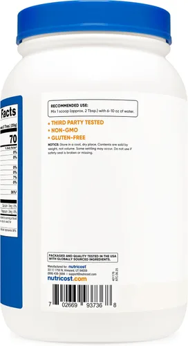 Vista 4 de Nutricost Polvo de dextrosa de 5 libras, sin OMG, sin gluten